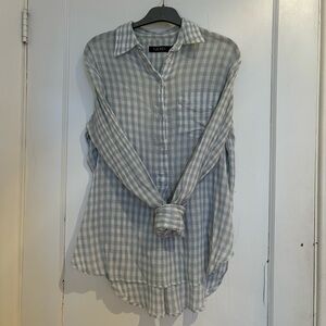 Ralph Lauren Blue and White Gingham Shirt